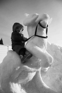 Tauntaun ice sculpture