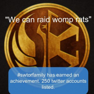 SWTOR We can raid Womp Rats achievement