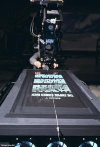 Filming the opening crawl