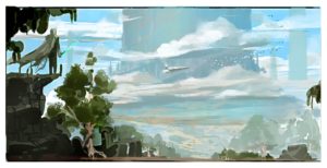 Early Fallen Empire concept art of the Zakuulan landscape. Quite the panorama!